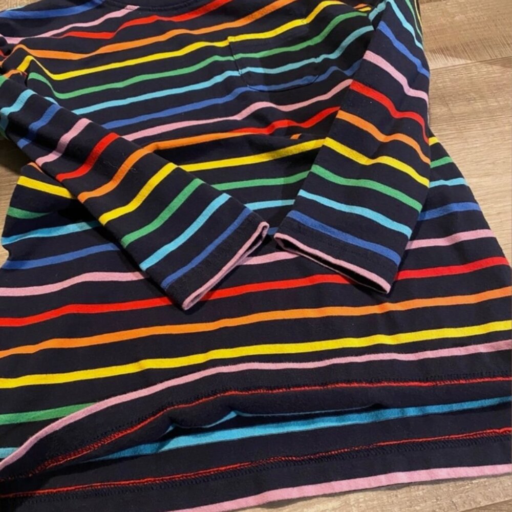 Primary 8-9Y Long Sleeve Shirt Bundle Purple Rainbow Stripe - Picture 7 of 12